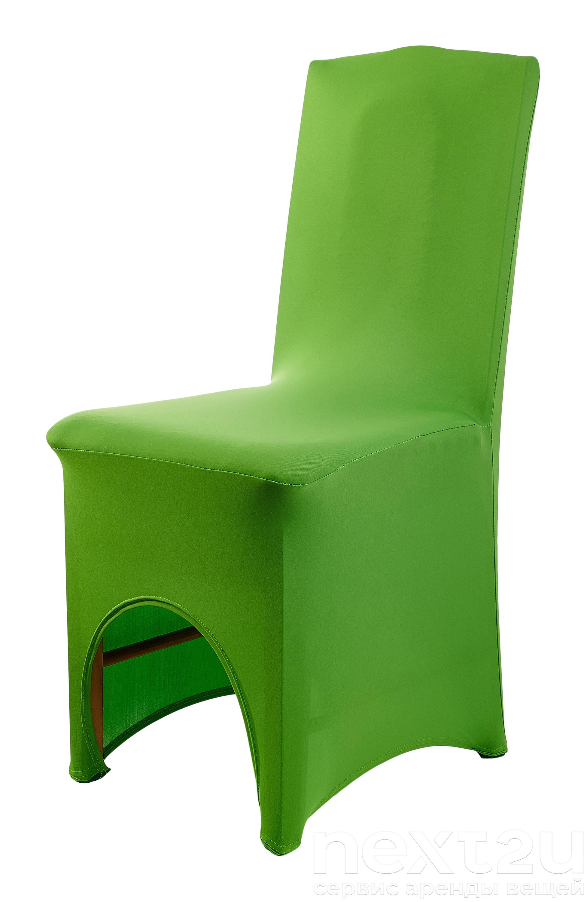 Зеленый чехол на стул